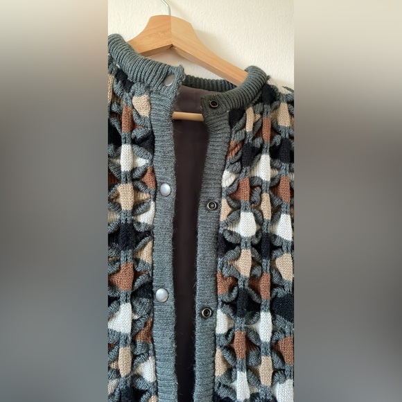 Vintage Reversible Fall knit vest - Picture 2 of 7